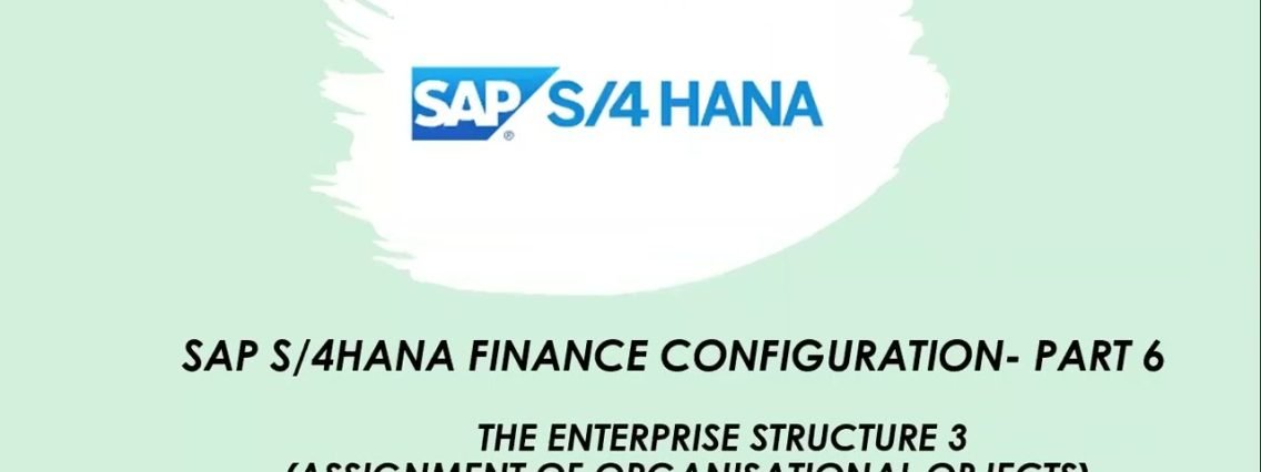 Sap S Hana Fi Configuration Part Assignment Of Organizational