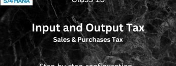Input and output taxes on sales & purchases |SAP S4 Hana FI-Financial Accounting | Class-15
