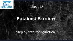 Retained Earnings |SAP S4 Hana FI-Financial Accounting | Class-13