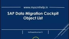 SAP Data Migration CockPit – Object List