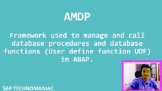 AMDP ( ABAP Managed Database Procedure ) Part – 1