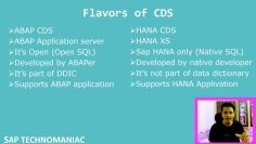 SAP CDS Introduction -Part 1 ABAP on HANA Course