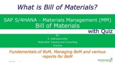 SAP MM – Bill of Materials – Material Master (S/4HANA Materials Management P2P) 02-22