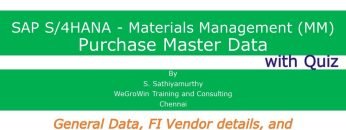 SAP MM – Business Partner – Vendor Master (S/4HANA Materials Management P2P Procure to Pay) 02-24
