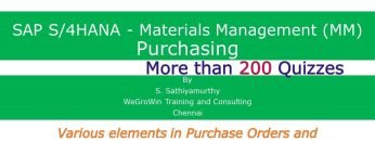 SAP MM – Elements of Purchase Order (S/4HANA Materials Management P2P Procure to Pay) 02-33