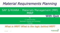SAP MM – Material Requirements Planning MRP and Logic (S/4HANA Materials Management) 02-29