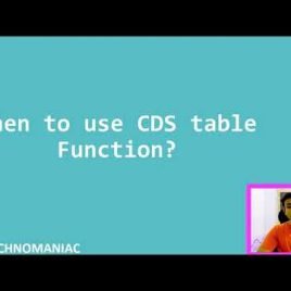 Cds Table Function Loop Example Object Model and Ignore Propagated Annotations in CDS views in SAP HANA ...
