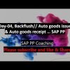 Day-04, Backflush//Auto Goods issue & Auto Goods receipt// Concept