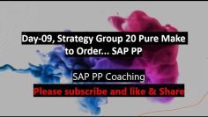 Day-09, Strategy Group 20 Pure Make to Order and  82,30 will continue next sessions
