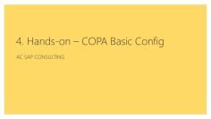 COPA-For-All – Base Configuration for Profitability Analysis (COPA) in S4HANA