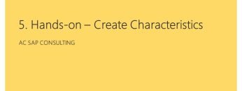 COPA-For-All – 5. Hands-On – Maintain COPA Characteristics in S4HANA