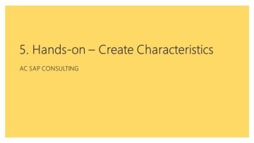 COPA-For-All – 5. Hands-On – Maintain COPA Characteristics in S4HANA