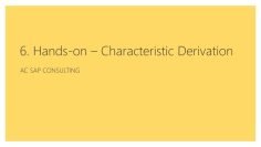 COPA-For-All – 6. COPA Characteristic Derivation in S/4HANA