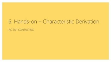 COPA-For-All – 6. COPA Characteristic Derivation in S/4HANA