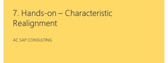COPA-For-All: 7. Config – COPA Characteristic Realignment in S/4HANA