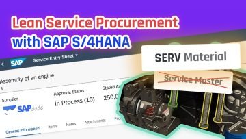 SAP S/4HANA Lean Service Procurement + real example!